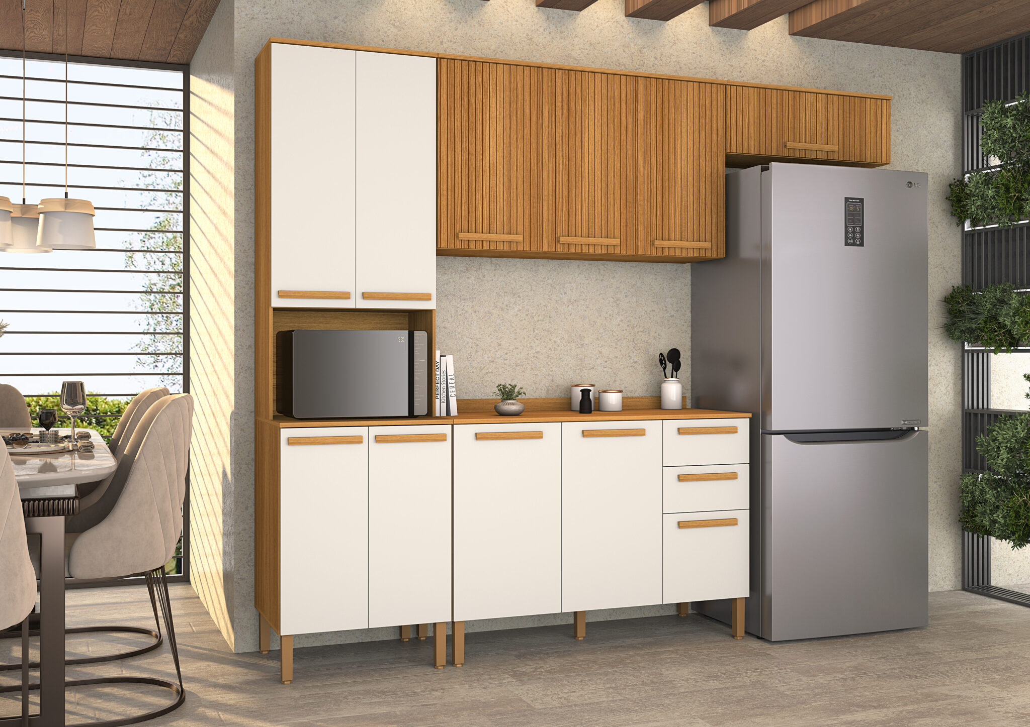 Cozinha Améria nature-off-ripado - CATALOGO