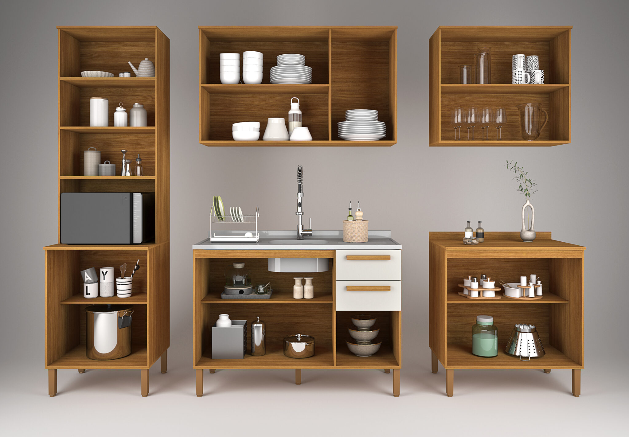 Cozinha Eloah detalhe aberto